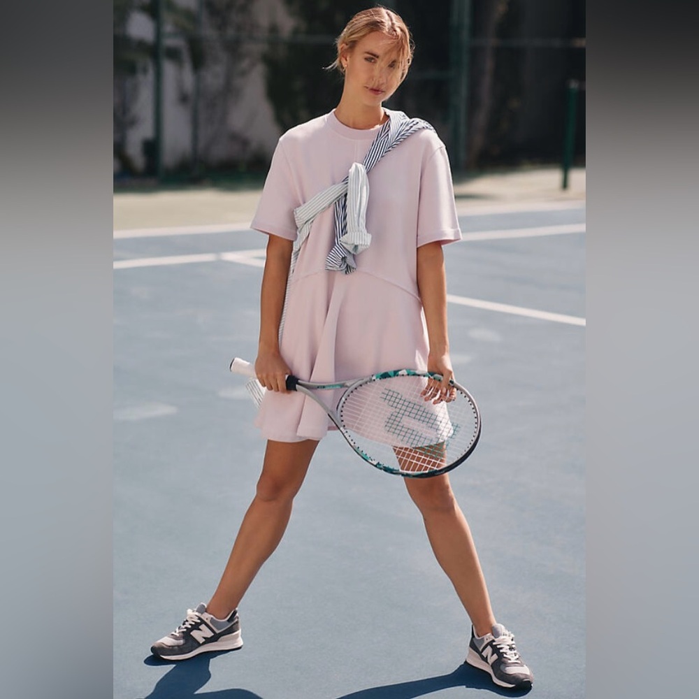 Sweaty Betty Revive Relaxed-Fit Cotton-Blend Mini T-Shirt Dress